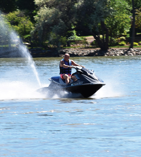 Man Riding Jet-ski